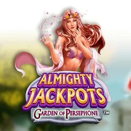 Almighty Jackpots: Garden of Persephone logo by Novomatic at Duffspin Casino