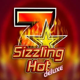 Sizzling Hot Deluxe logo by Novomatic at Duffspin Casino