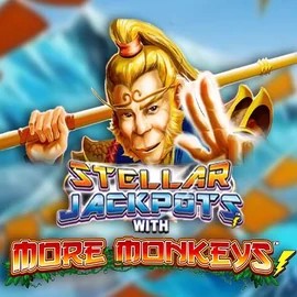Jackpots logo of Stellar Jackpots with More Monkeys from Lightning Box Game at Duffspin Casino